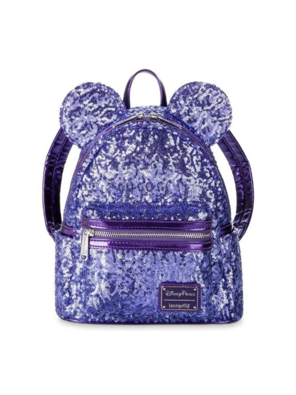 Retired Disney Parks Purple Potion Sequin Mini Backpack